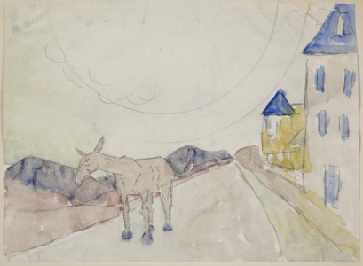 Mine de plomb et aquarelle sur papier, ca. 1913